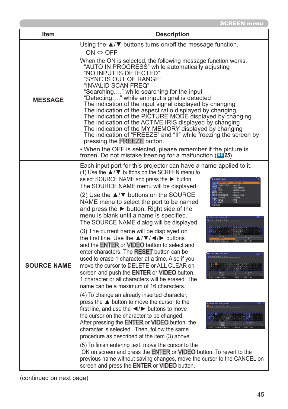 Hitachi CP-X10000 User Manual | Page 45 / 78