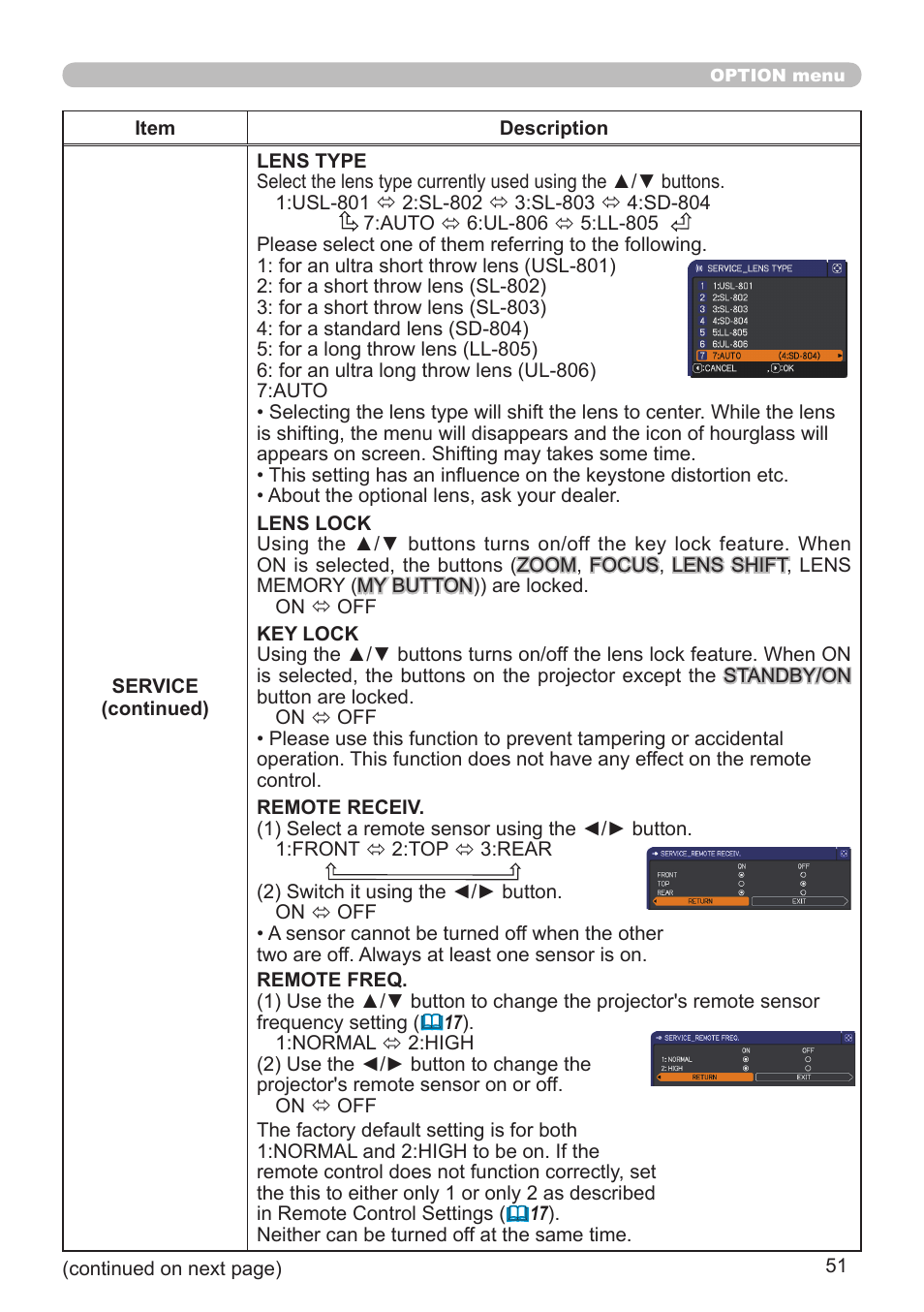 Hitachi CP-X10000 User Manual | Page 51 / 78