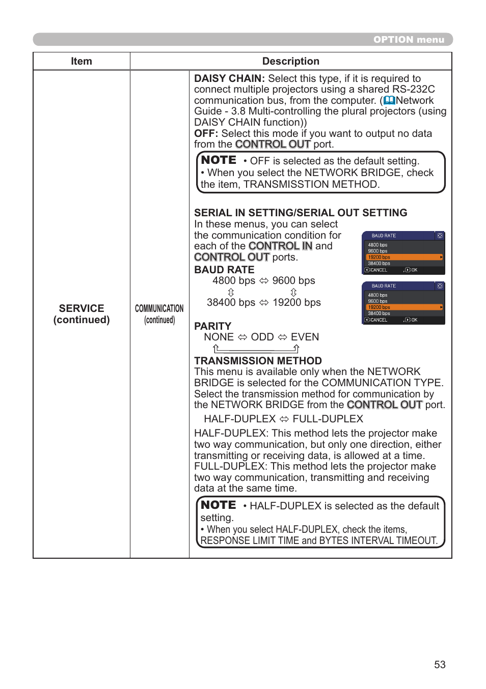 Hitachi CP-X10000 User Manual | Page 53 / 78