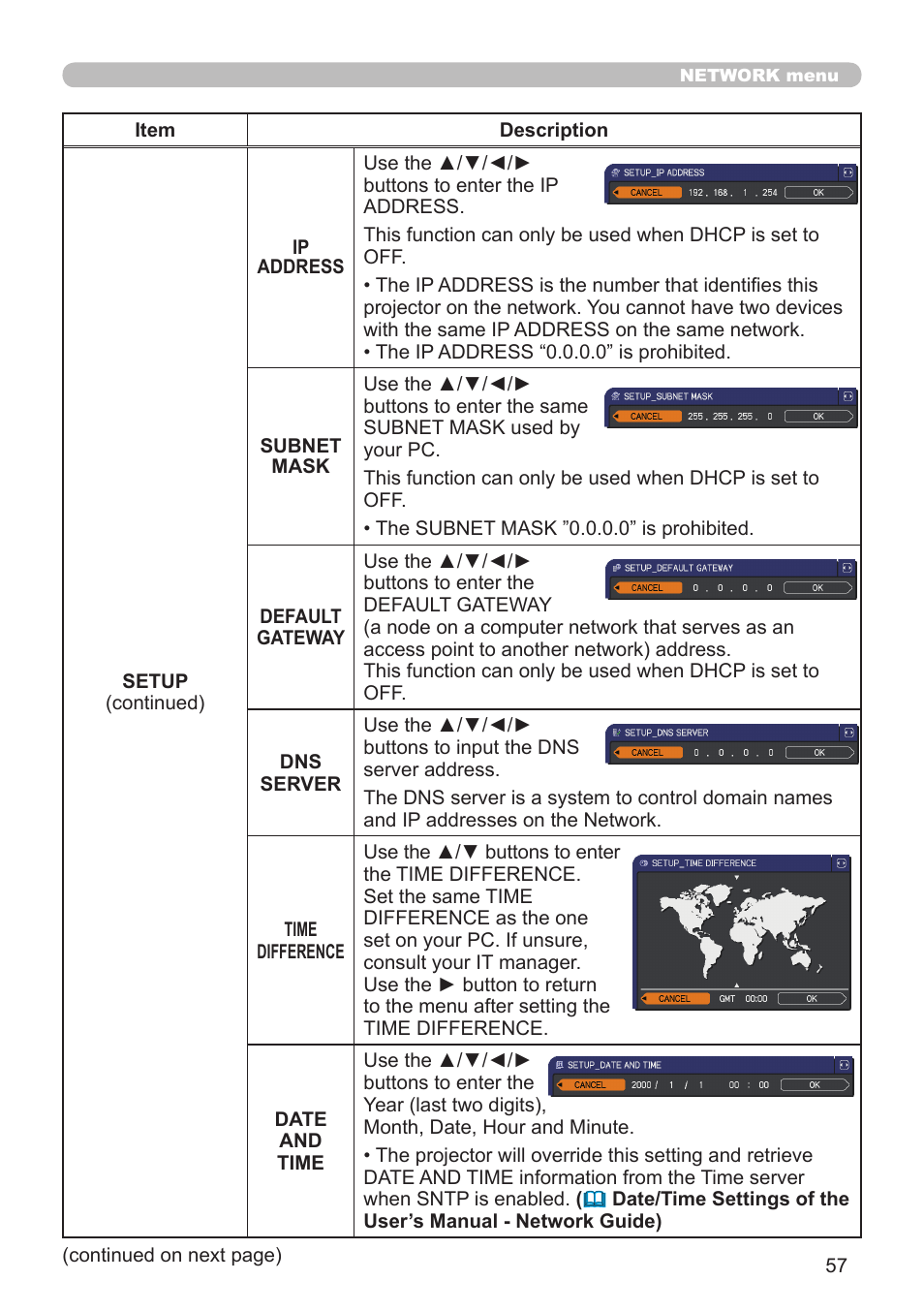 Hitachi CP-X10000 User Manual | Page 57 / 78