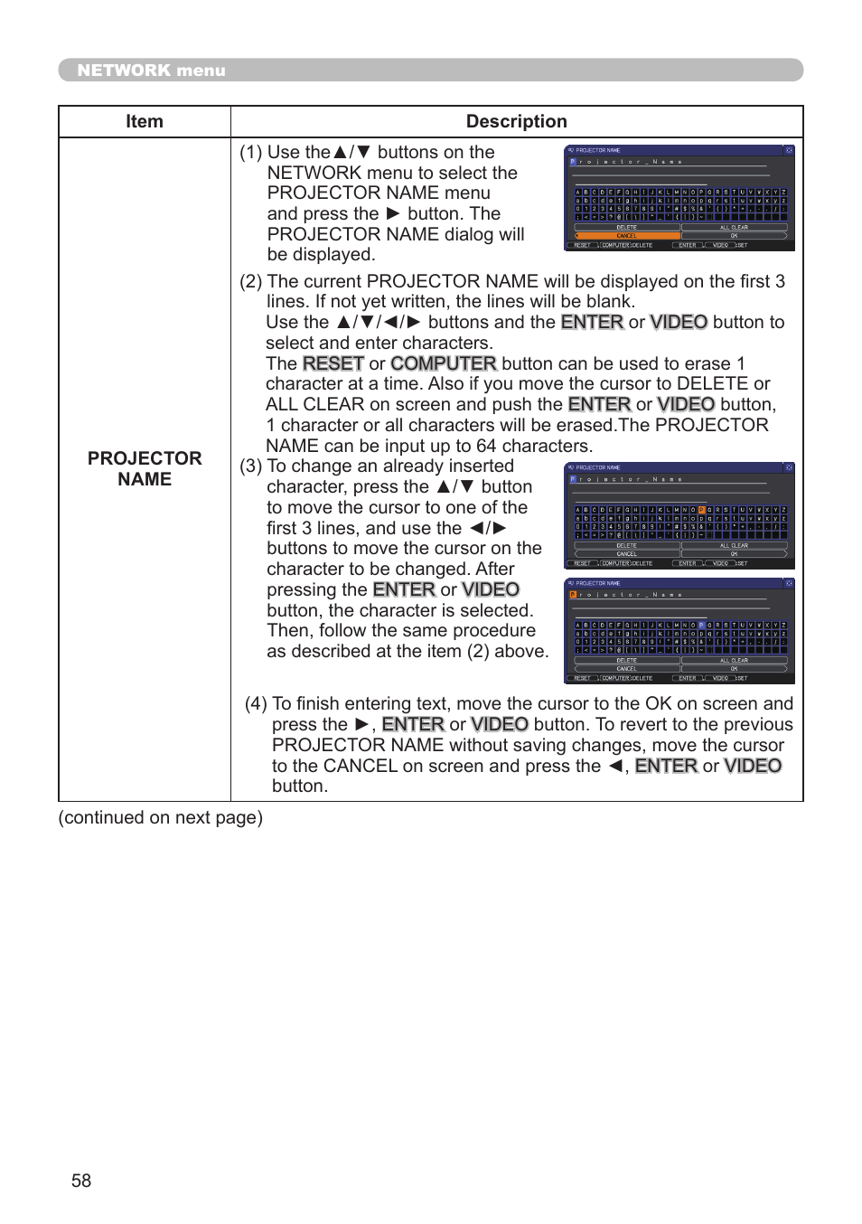 Hitachi CP-X10000 User Manual | Page 58 / 78