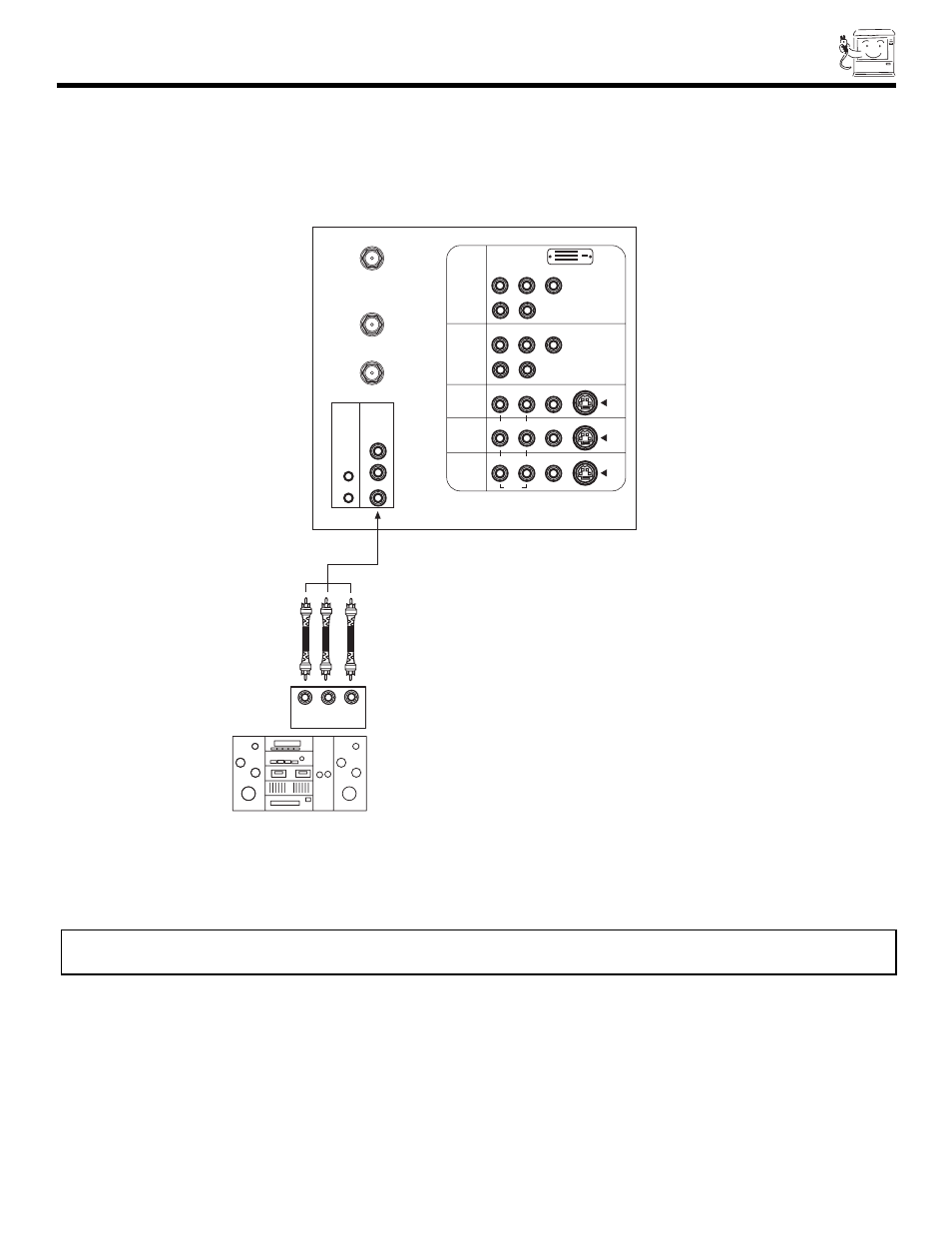 Connection external audio sources, Stereo system amplifier | Hitachi 51SWX20B User Manual | Page 13 / 72