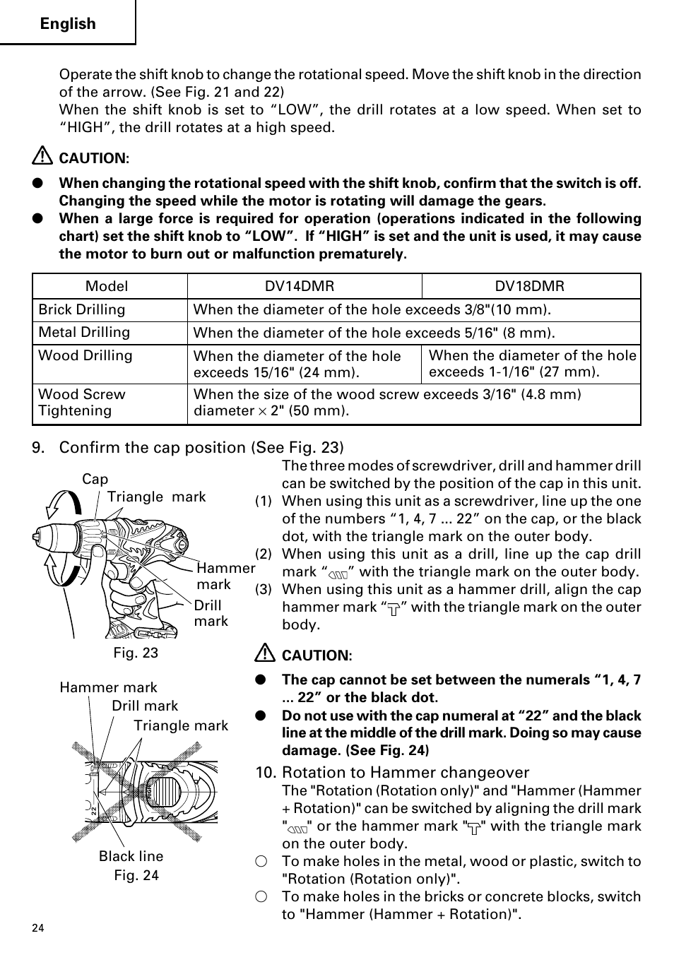 Hitachi DV14DMR User Manual | Page 24 / 96