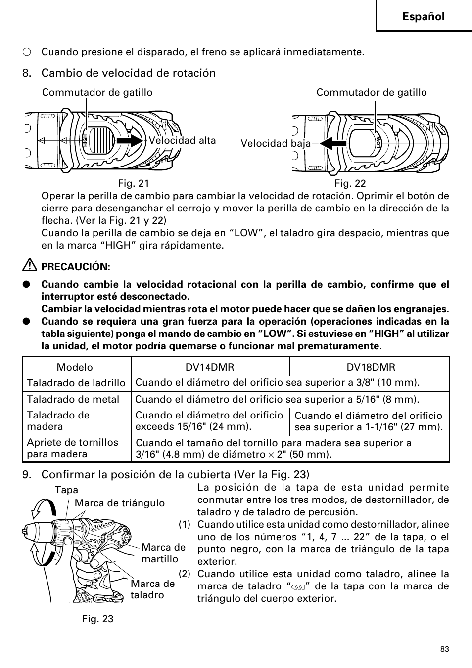 Hitachi DV14DMR User Manual | Page 83 / 96