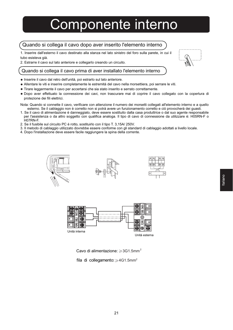 Componente interno | Hitachi HSU-12RD03/R2(SDB) User Manual | Page 23 / 39