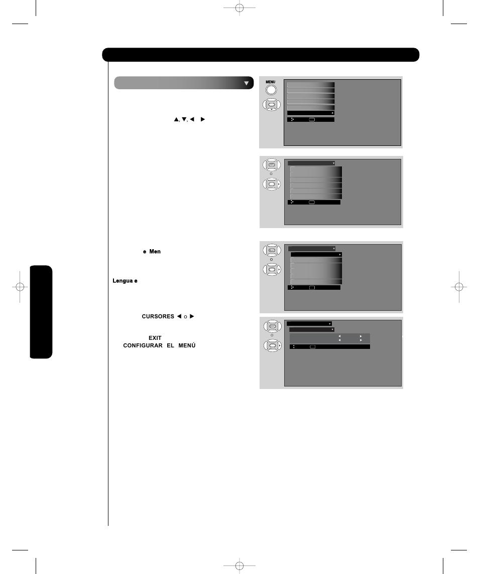 Configurar | Hitachi P55H4011 User Manual | Page 114 / 144