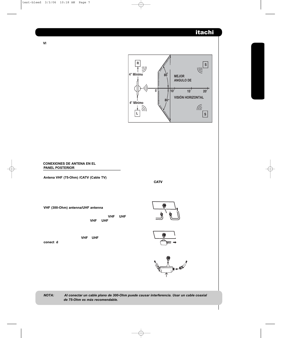 Us o po r primer a vez | Hitachi P55H4011 User Manual | Page 73 / 144