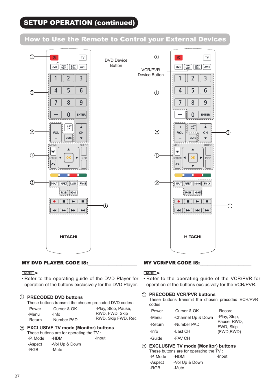 Hitachi UT32A302 User Manual | Page 28 / 53