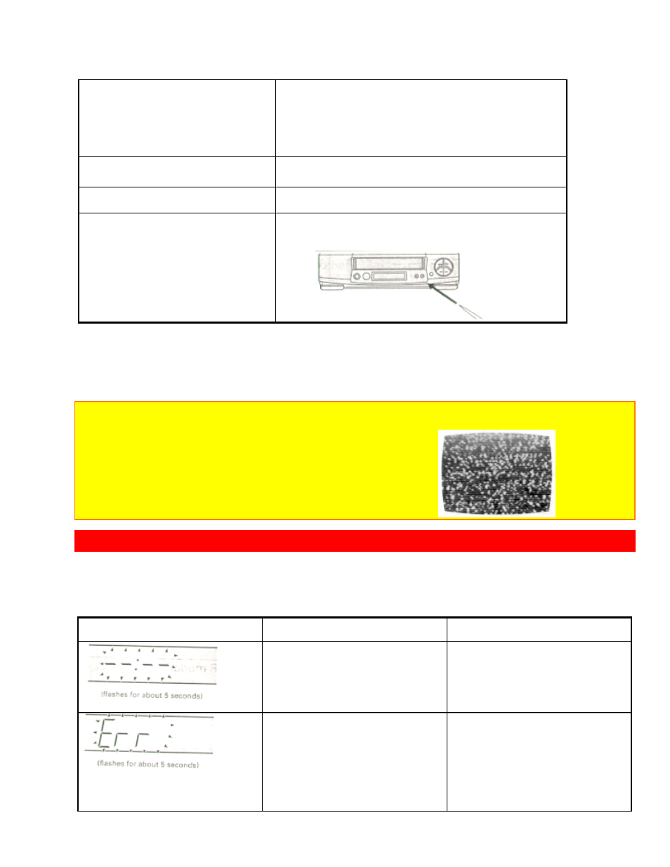 Guide indications in the vcr display, Maintenance, Guide indications in vcr display | Hitachi VT-FX631A-VT User Manual | Page 67 / 69