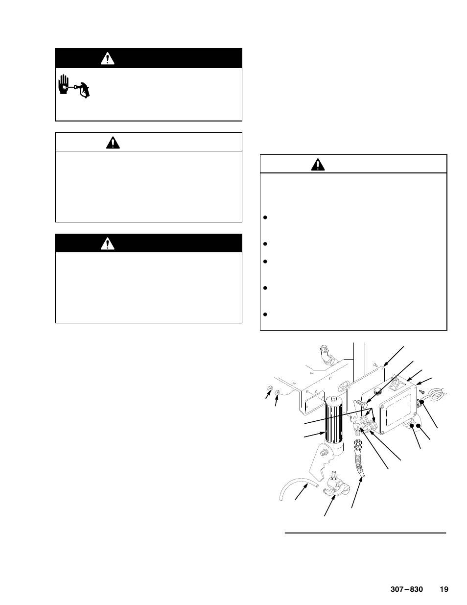 Pressure control, Warning, Caution | Hitachi 220-856 User Manual | Page 19 / 28