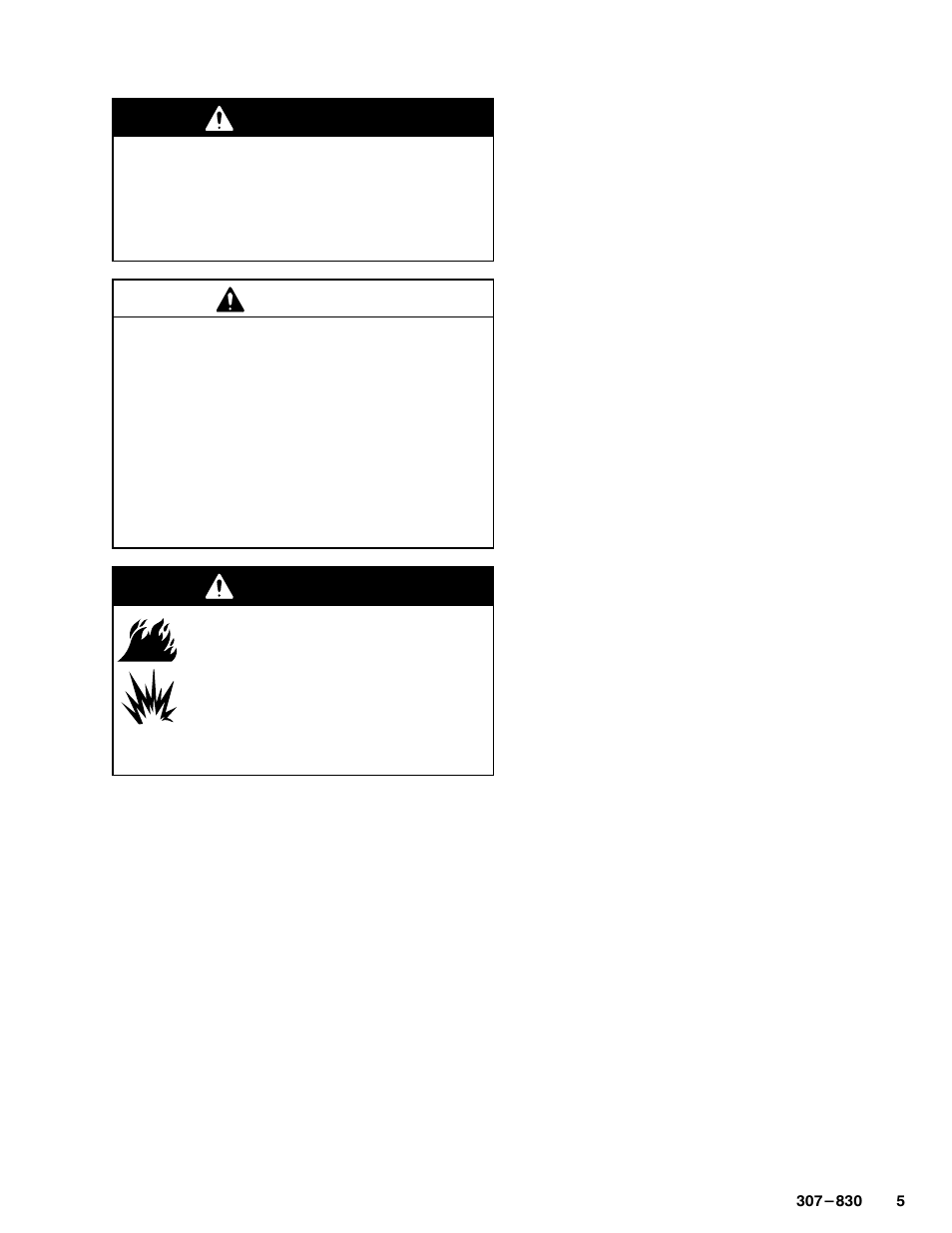 Setup, Warning, Caution | Hitachi 220-856 User Manual | Page 5 / 28