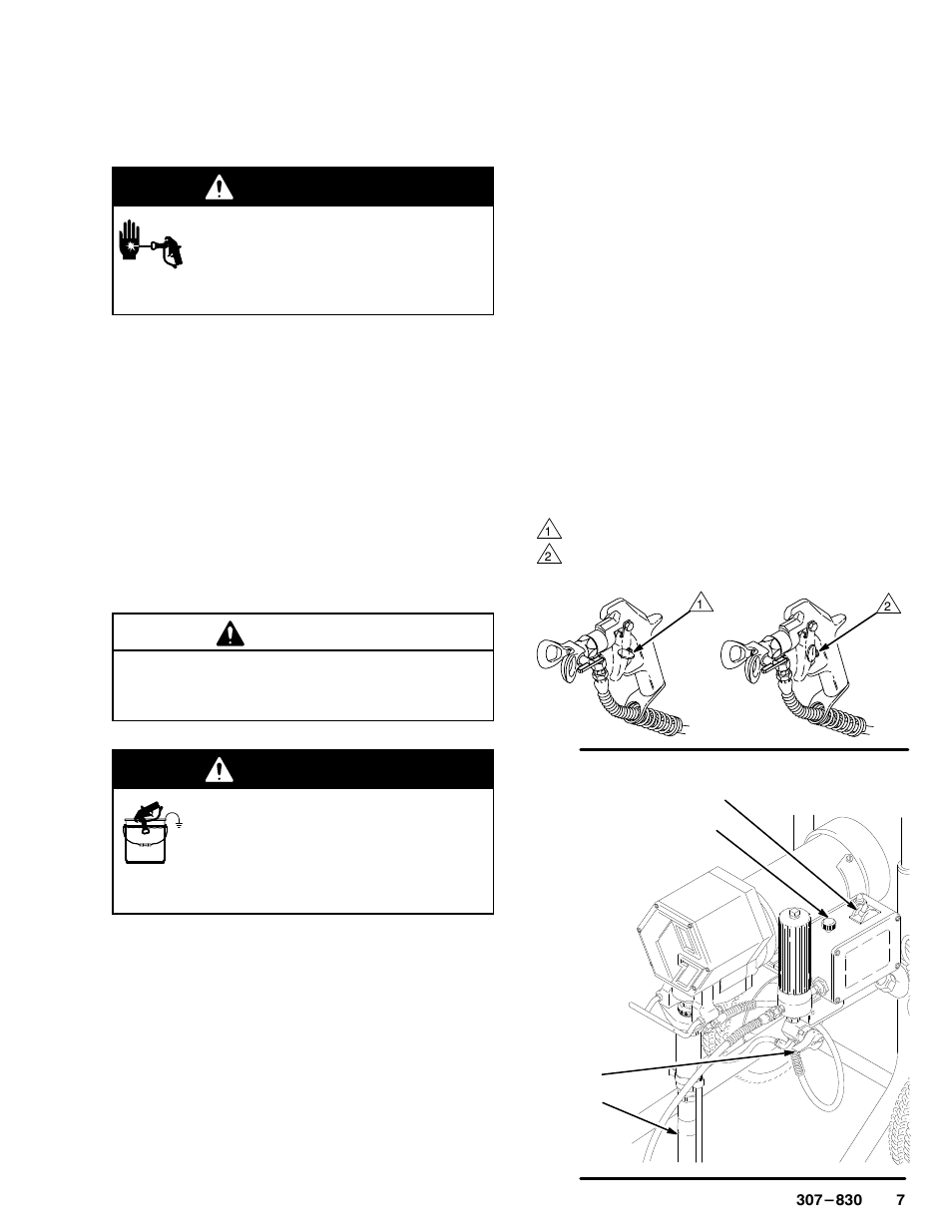 Startup, Warning, Caution | Hitachi 220-856 User Manual | Page 7 / 28