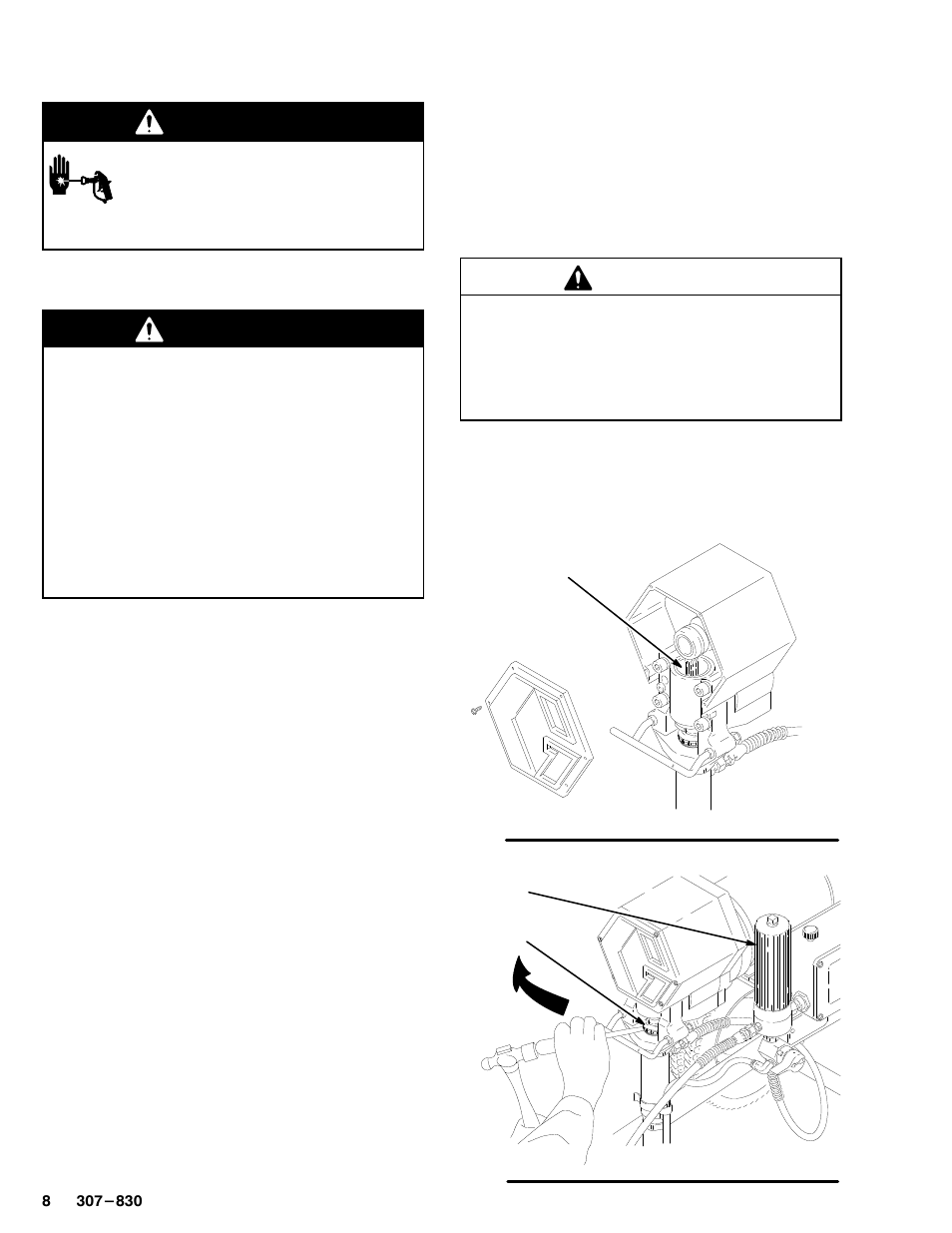 Maintenance, Warning, Caution | Hitachi 220-856 User Manual | Page 8 / 28