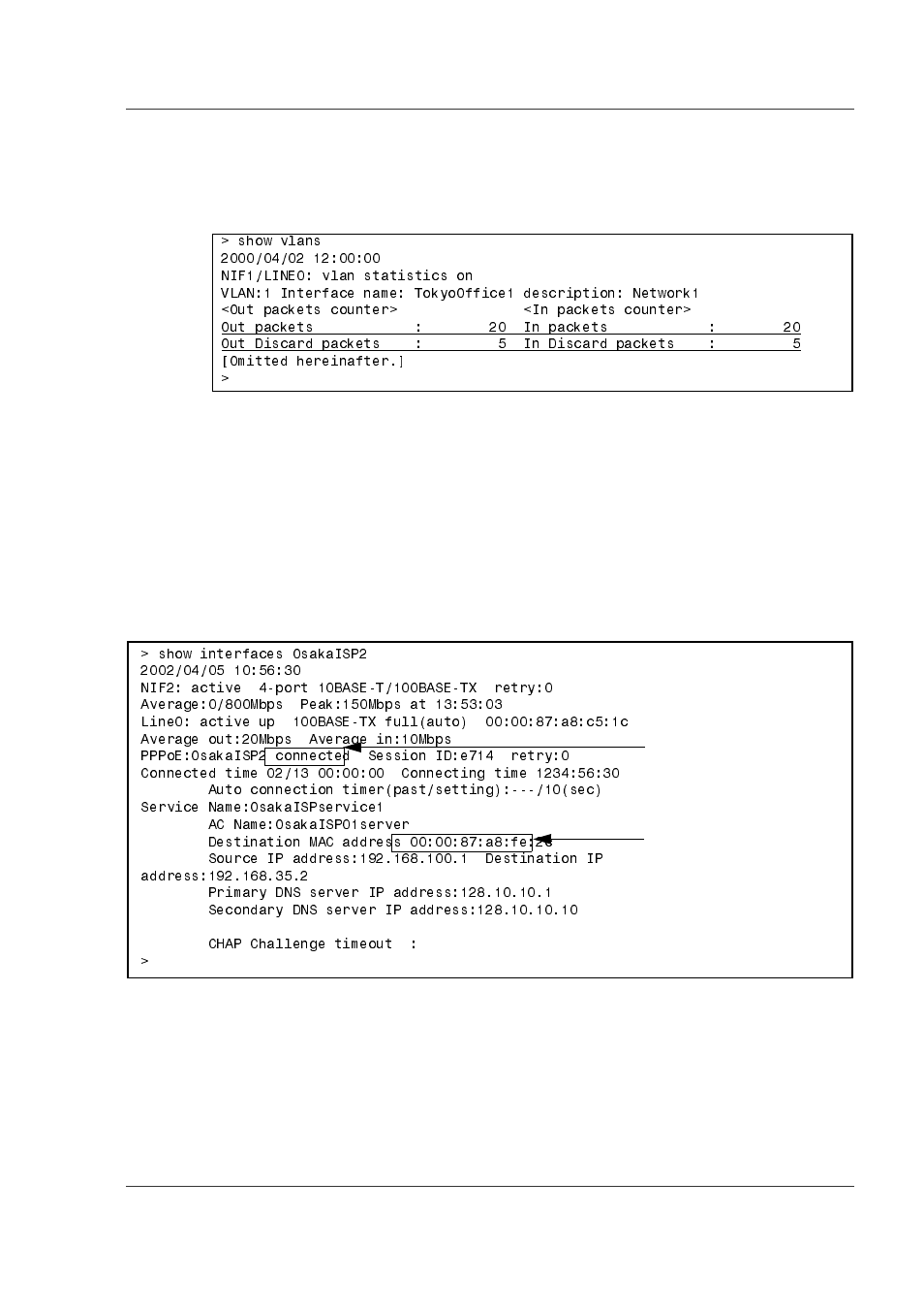 3 pppoe client [route-os6b, 2 confirming the operational state of wan line, 3 pppoe client [route-os6b] -3 | 2 confirming the operational state of wan line -3 | Hitachi GR2000 Series User Manual | Page 103 / 328
