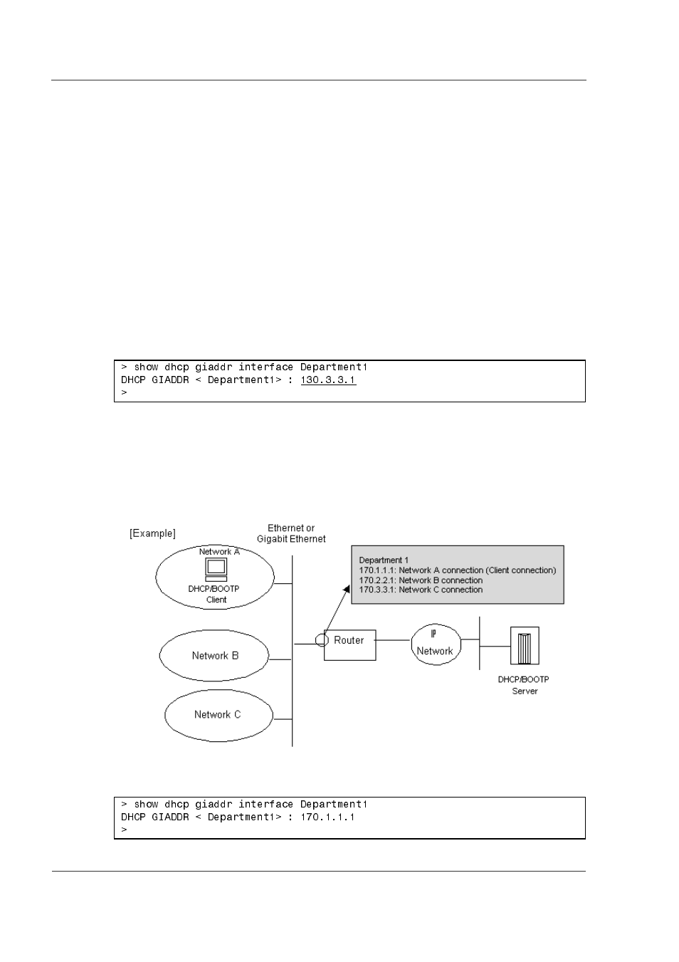 10 confirming the dhcp/bootp relay agent function | Hitachi GR2000 Series User Manual | Page 112 / 328