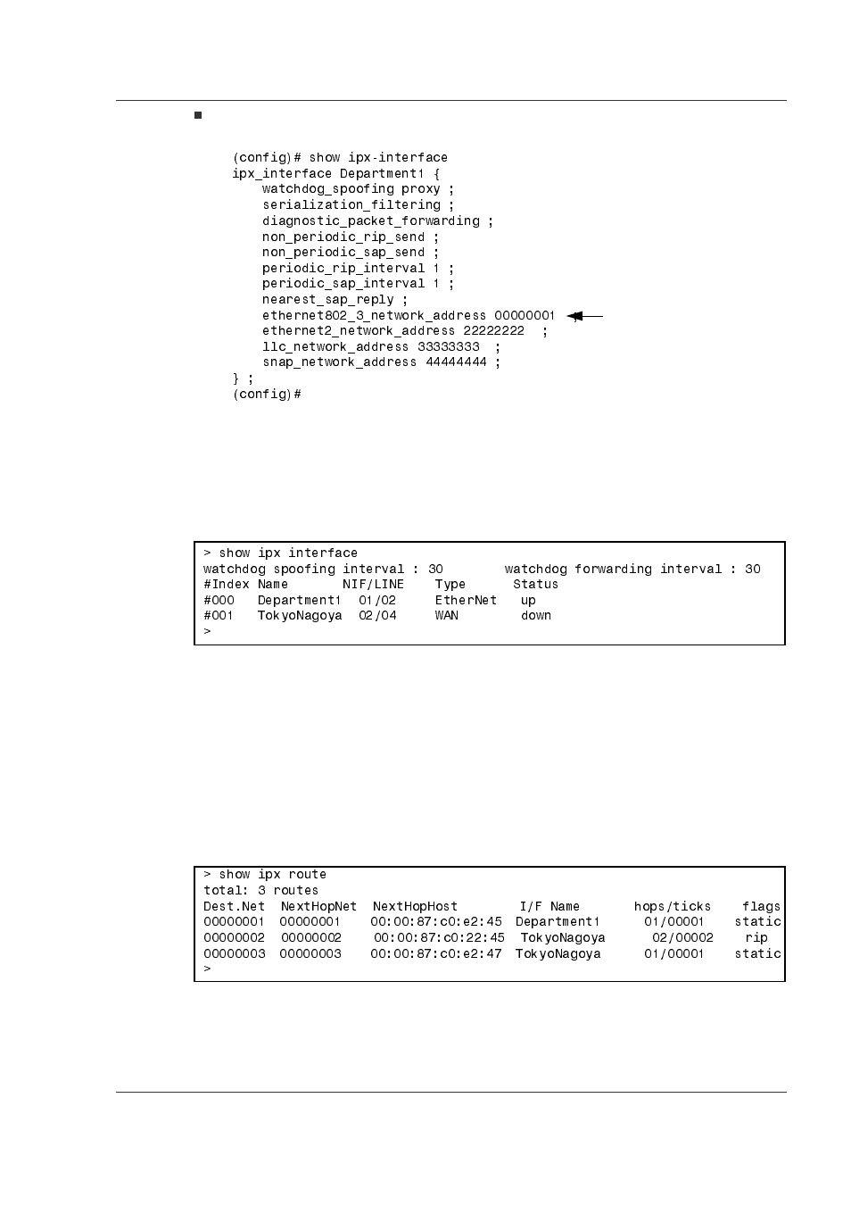 2 confirmation of interface information, 3 conformation of routing information, 2 confirmation of interface information -51 | 3 conformation of routing information -51, Figure 5-91. ipx interface information display -51, Figure 5-92. ipx routing information display -51 | Hitachi GR2000 Series User Manual | Page 151 / 328