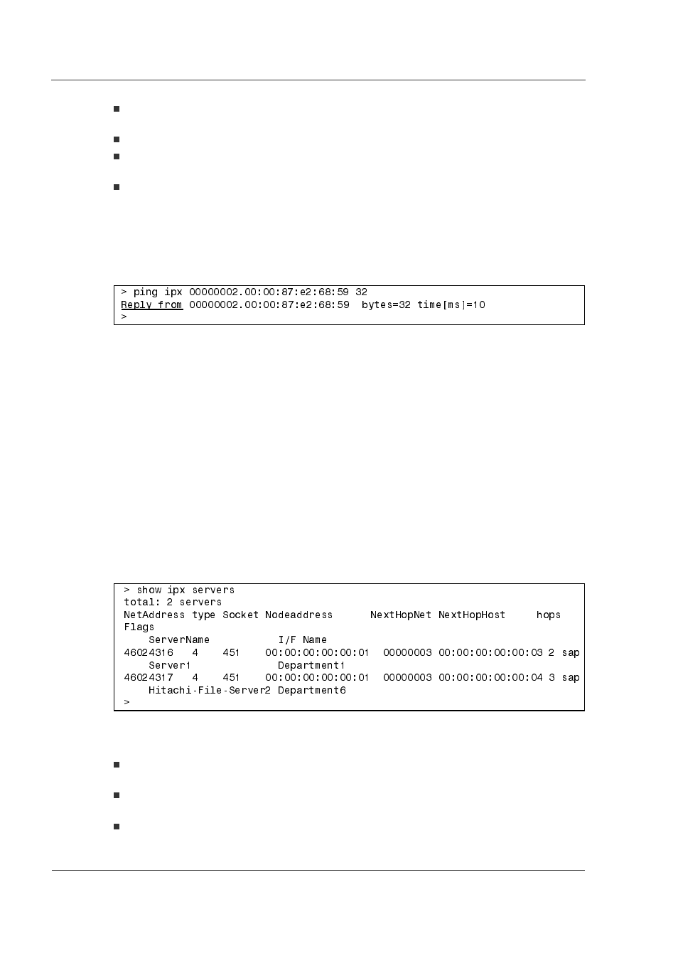 4 confirmation of communication, 5 confirmation of server information, 4 confirmation of communication -52 | 5 confirmation of server information -52 | Hitachi GR2000 Series User Manual | Page 152 / 328