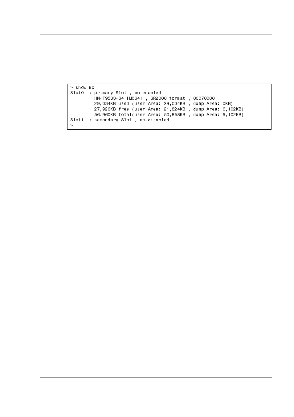 5 confirming mc capacity, 5 confirming mc capacity -7, Figure 6-7. confirmation of mc capacity -7 | Hitachi GR2000 Series User Manual | Page 161 / 328