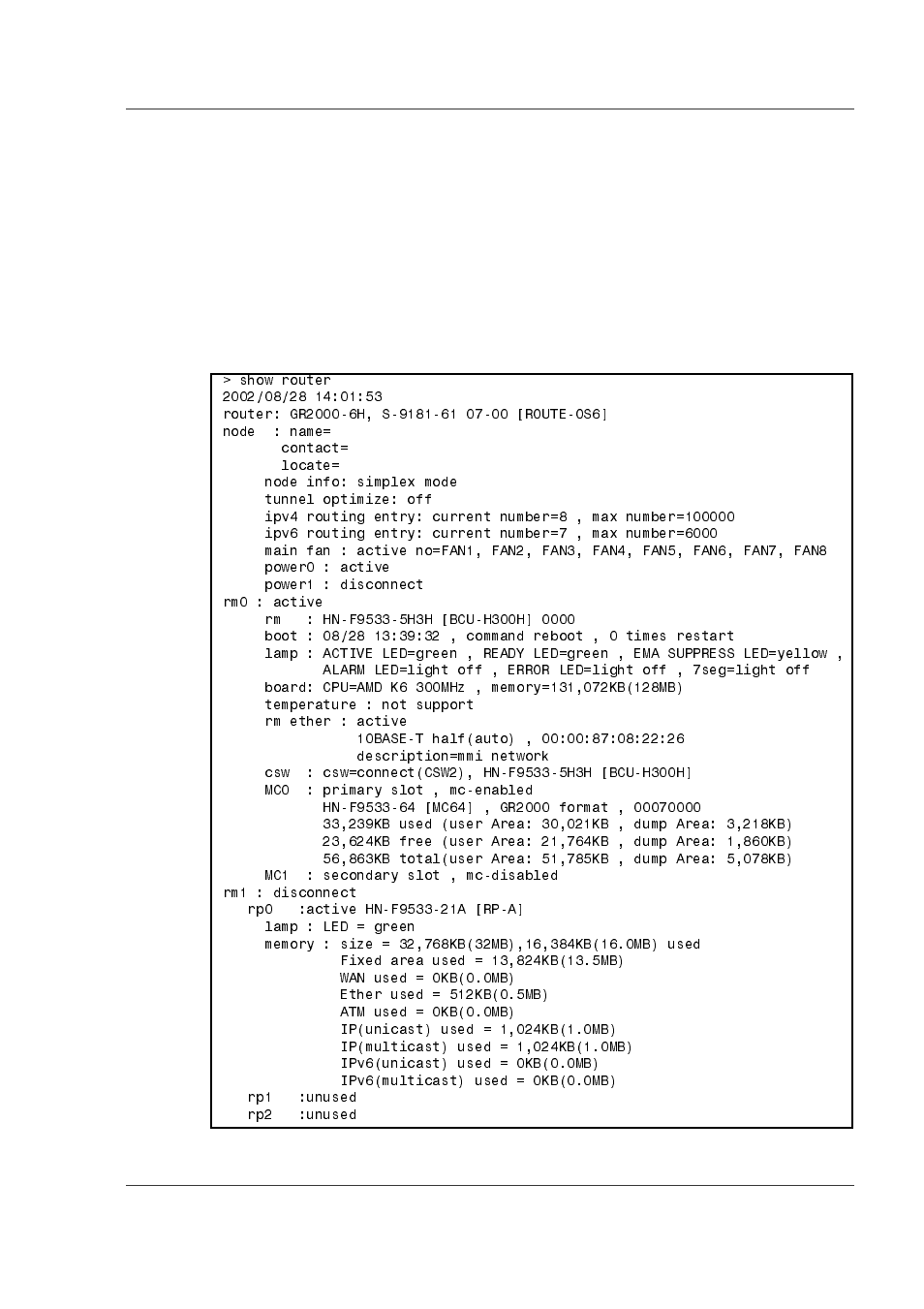 4 confirming the board mounting state, 1 rm/rp board, 4 confirming the board mounting state -7 | 1 rm/rp board -7, Figure 4-6. confirmation of rm/rp board -7 | Hitachi GR2000 Series User Manual | Page 85 / 328