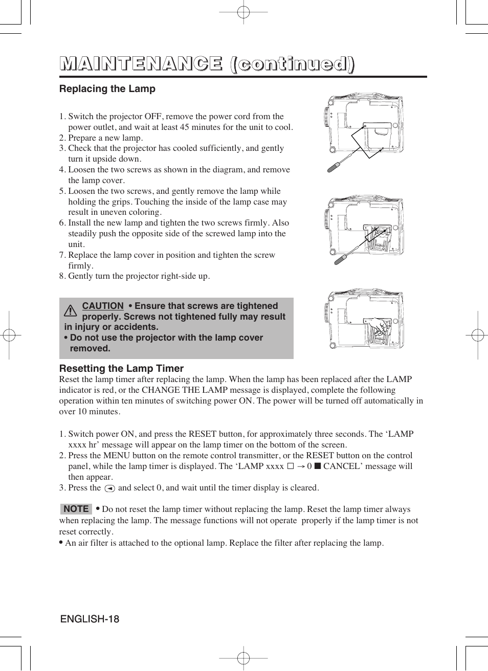 Hitachi CP-SX5600W User Manual | Page 19 / 40