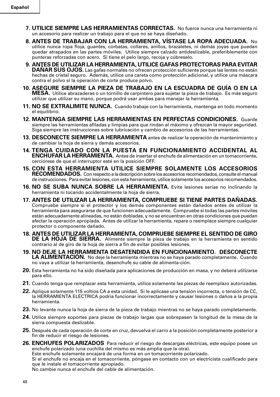Hitachi C 8FB2 User Manual | Page 48 / 76