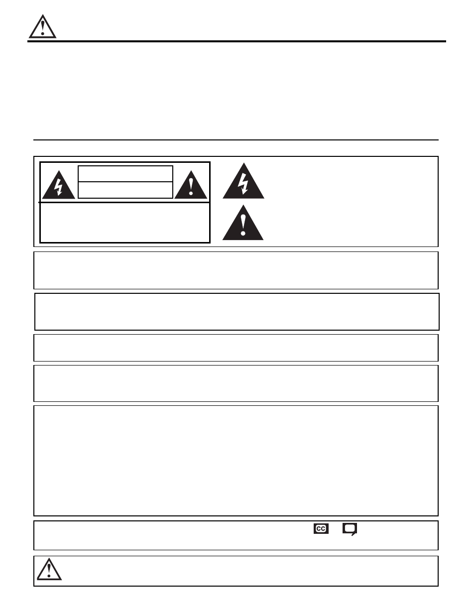 Important safety instructions, Caution | Hitachi 53FDX20B User Manual | Page 2 / 68