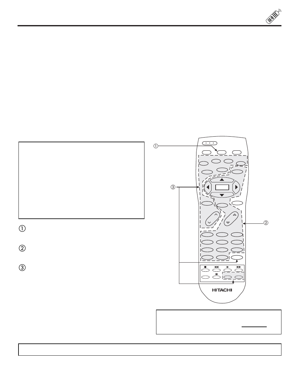 My cable/satellite box code is | Hitachi 53FDX20B User Manual | Page 27 / 68