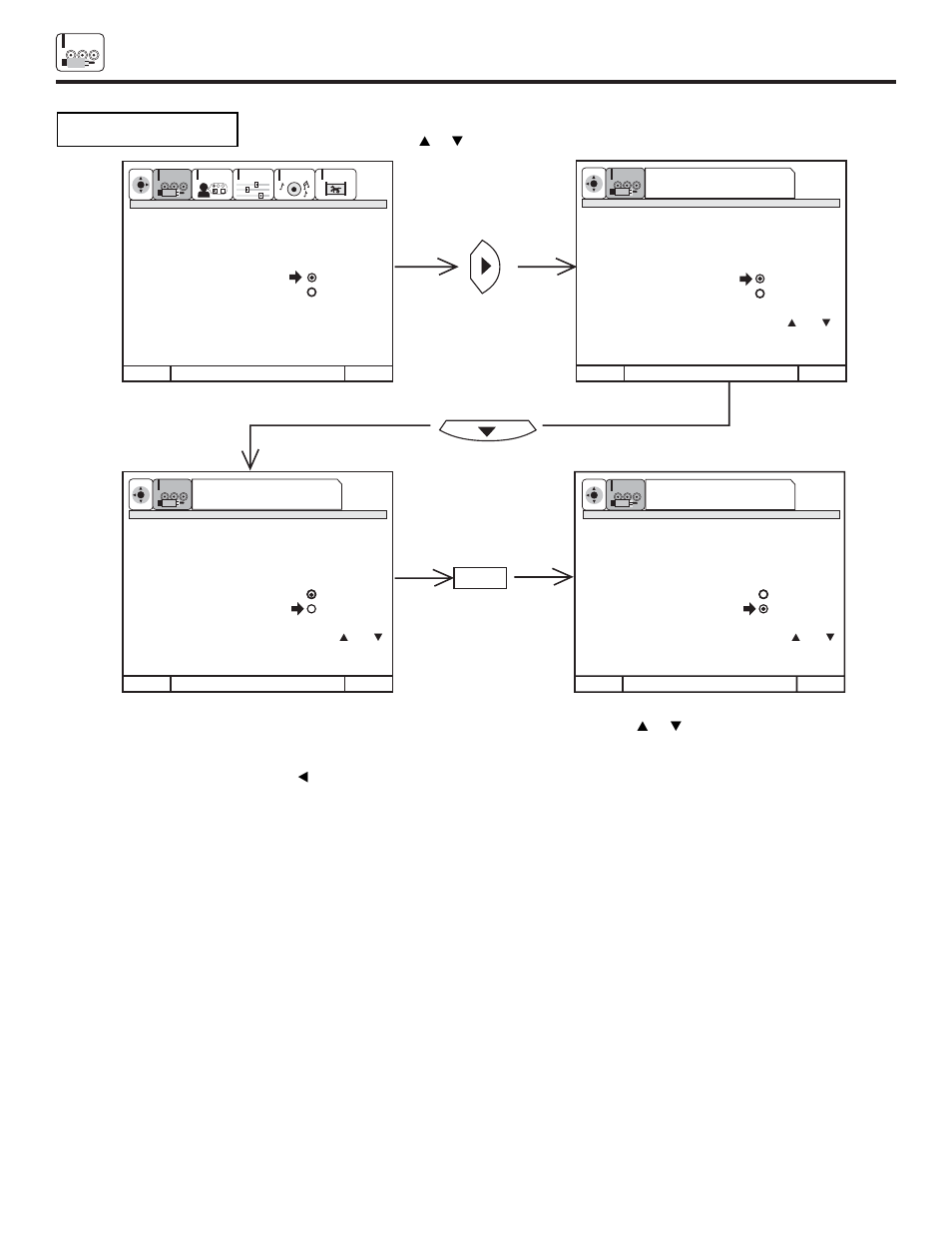 Set up, Cursor | Hitachi 53FDX20B User Manual | Page 36 / 68