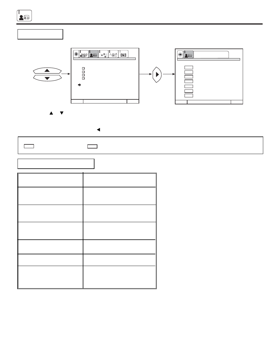 Customize, Gpg pg-13 r nc-17 x not rated (nr), Cursor | Hitachi 53FDX20B User Manual | Page 48 / 68