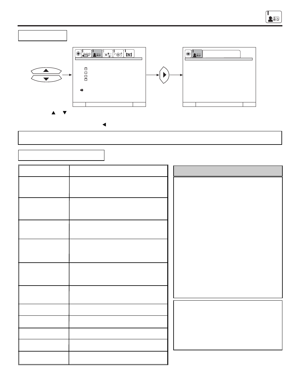 Customize, Customer caution, Nr tv-y tv-y7 tv-g tv-pg tv-14 tv-ma | Hitachi 53FDX20B User Manual | Page 49 / 68