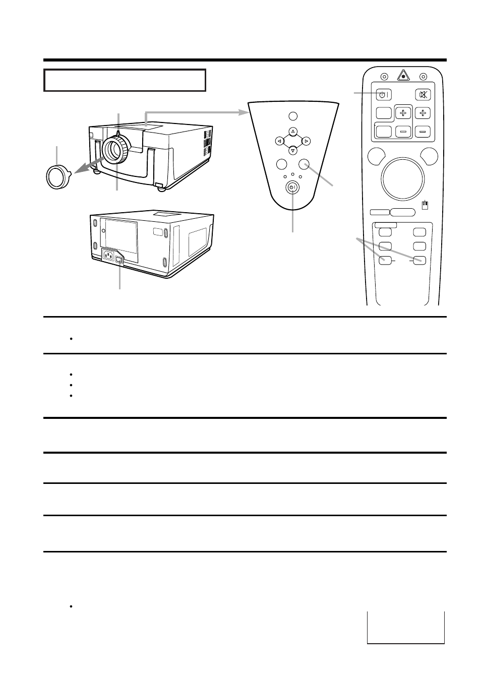 Basic operations, Power on all connected equipment, Press the standby/on button | Adjust focus using the projection lens focus ring, Remove the lens cap | Hitachi CP-S833E User Manual | Page 12 / 32