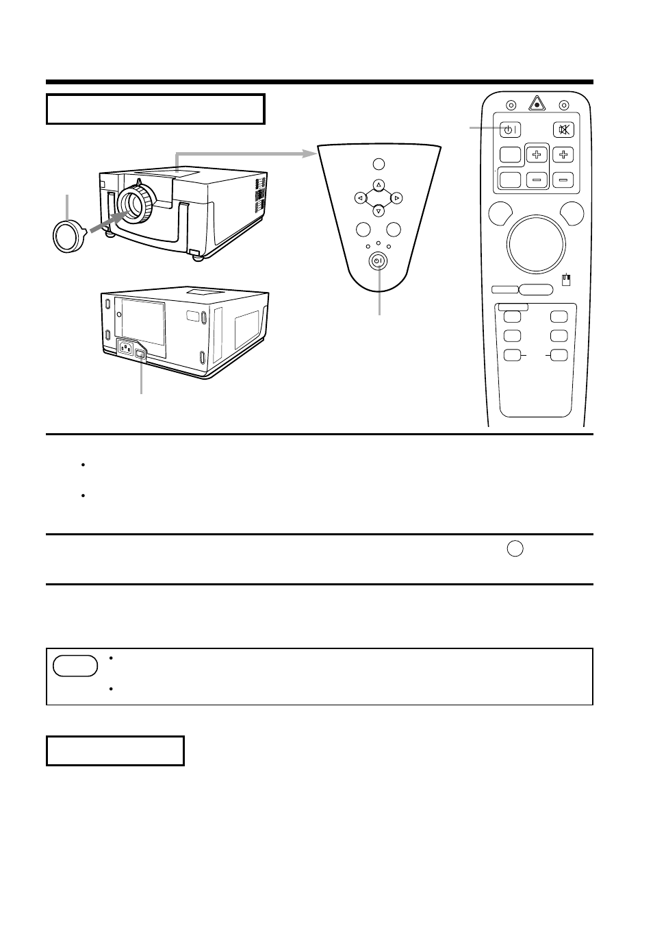 Basic operations (continued), Press the standby/on button, for 1 second, Install the lens cap | Hitachi CP-S833E User Manual | Page 13 / 32