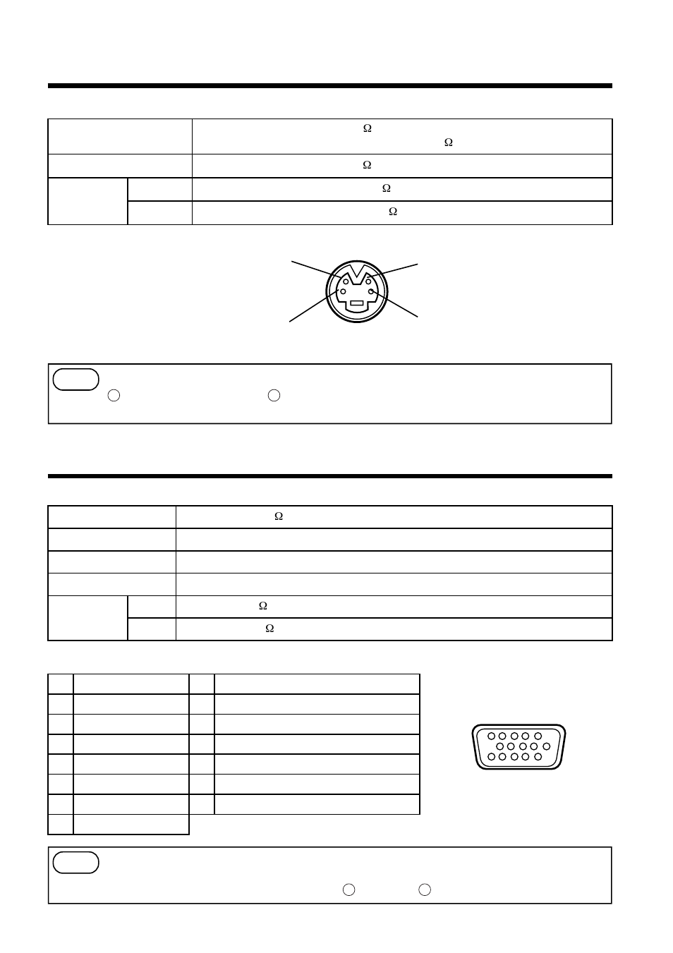 Connection to the rgb signal terminal, Connection to the video signal terminals, 19 1. input / output signal | Signal input / output terminal, Input signal, Signal input terminal | Hitachi CP-S833E User Manual | Page 19 / 32