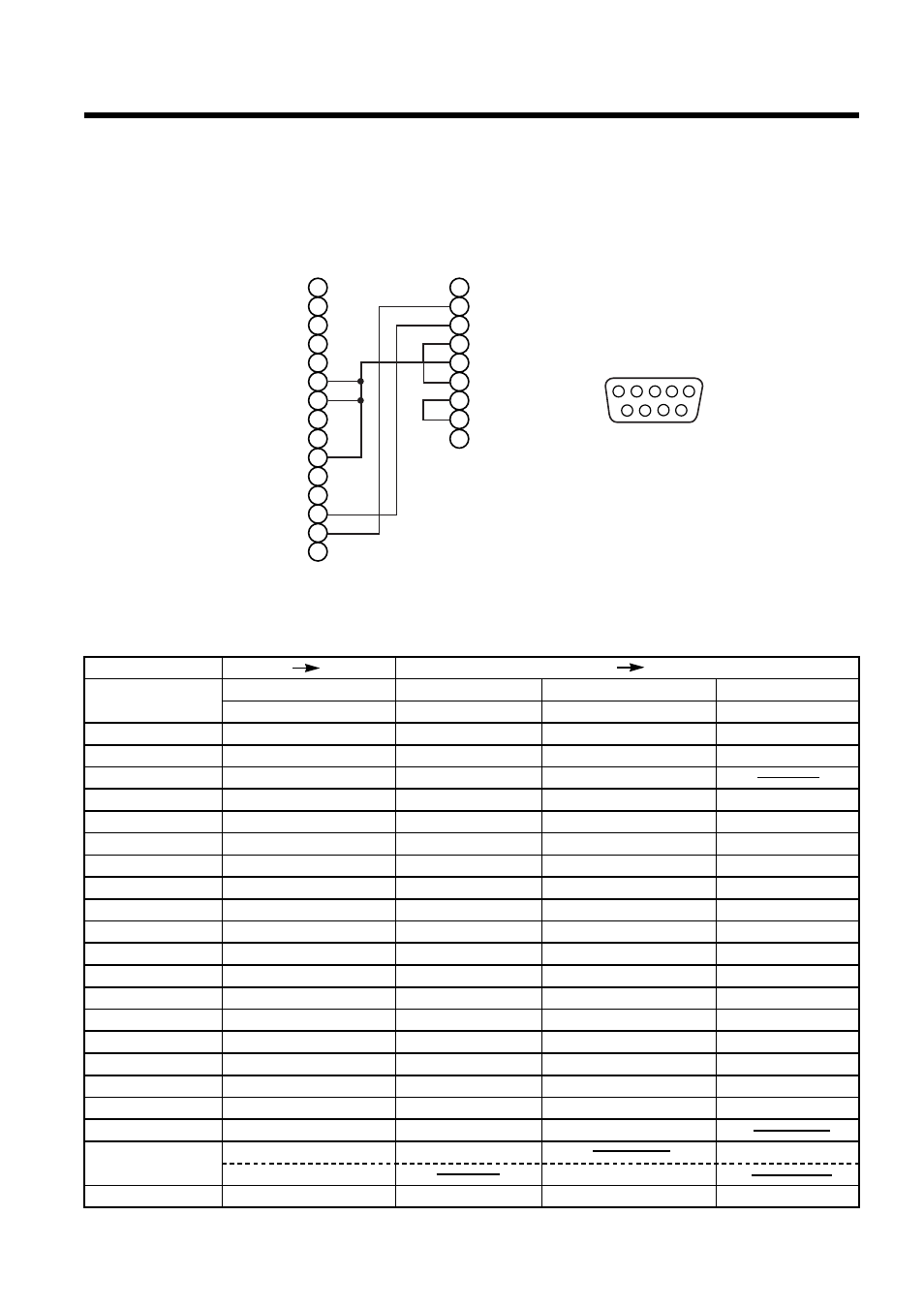 Communication, Control command table | Hitachi CP-S833E User Manual | Page 24 / 32