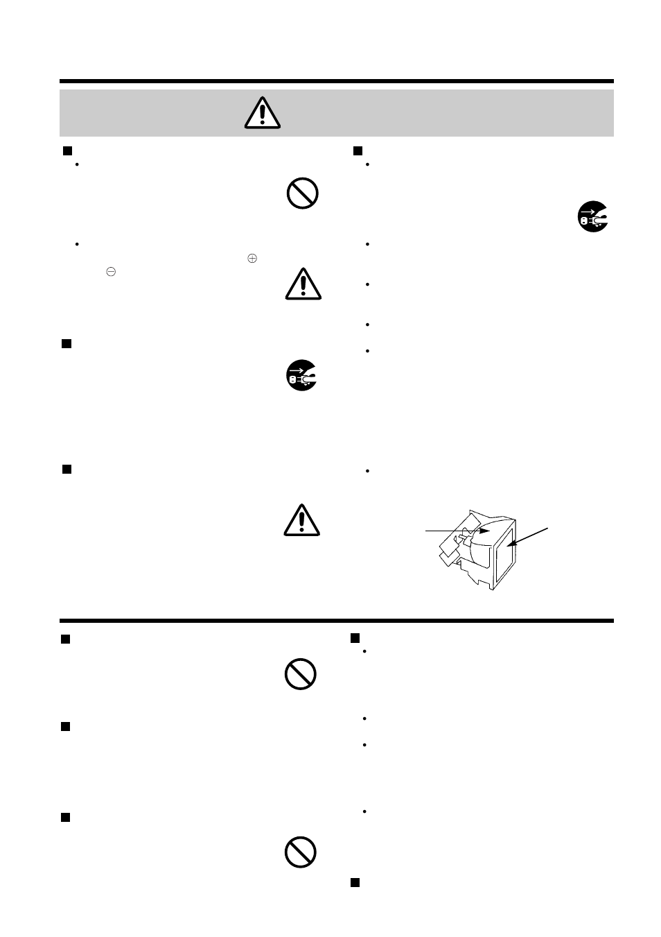 Caution, General cautions | Hitachi CP-S833E User Manual | Page 6 / 32