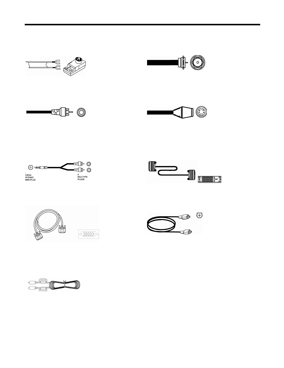 Hookup cables | Hitachi 42HDF52 User Manual | Page 11 / 50