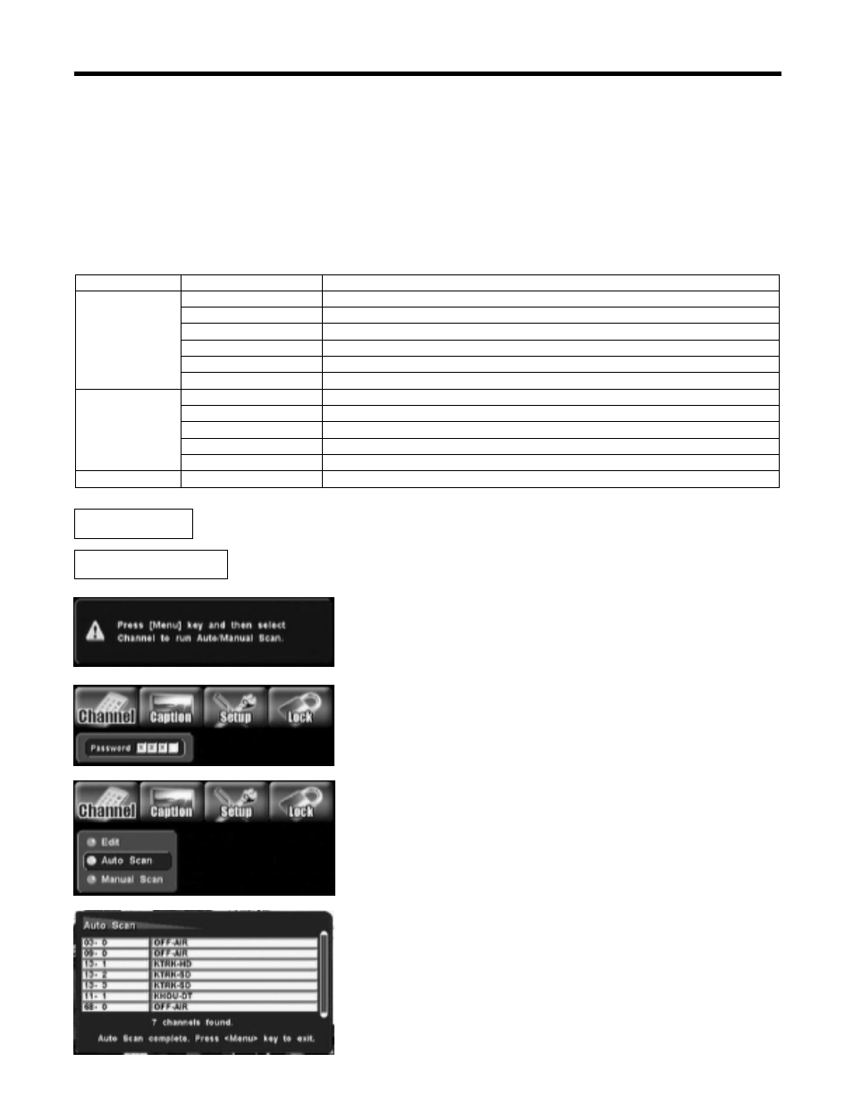 Setting up your dtv, Channel | Hitachi 42HDF52 User Manual | Page 37 / 50