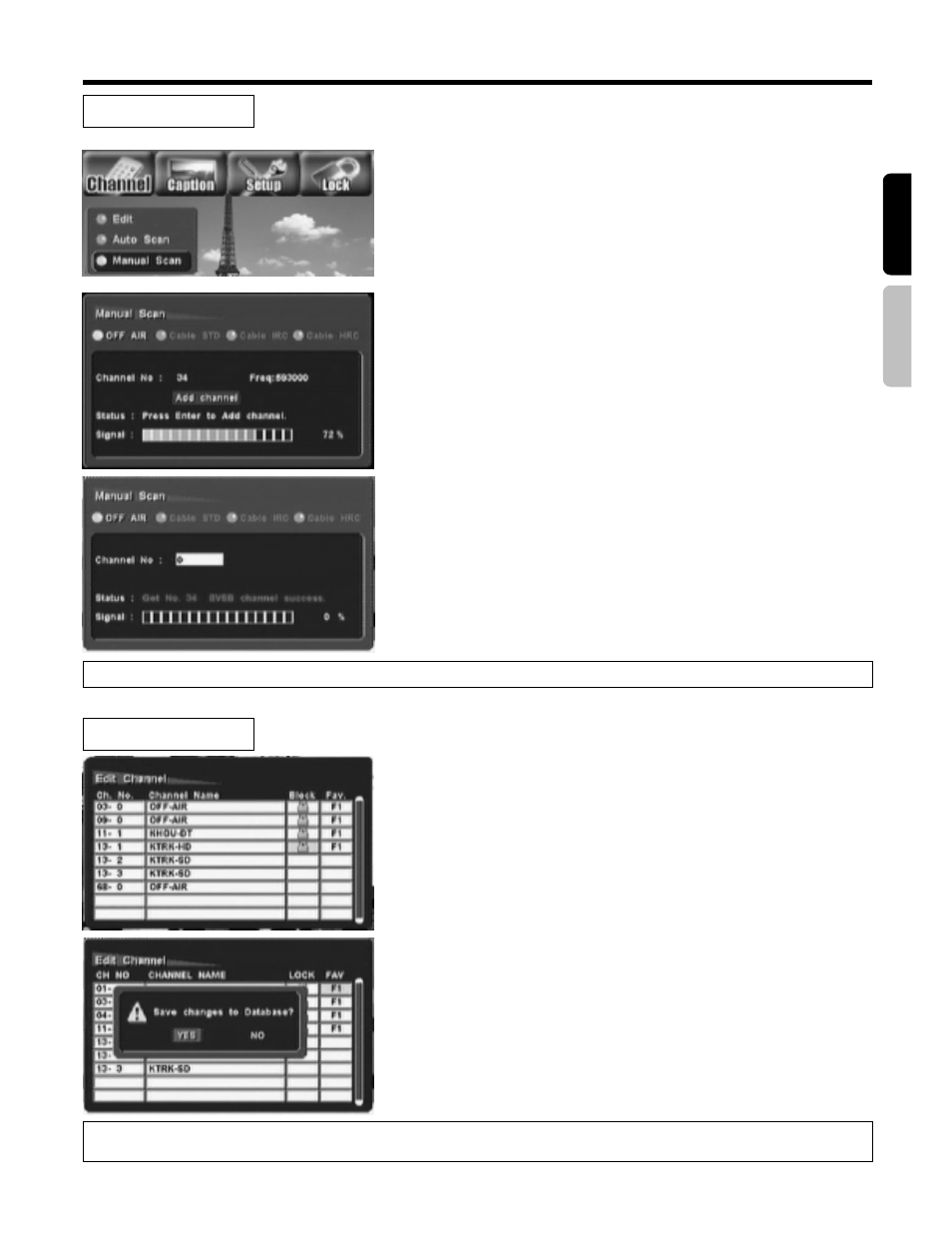 Setting up your dtv | Hitachi 42HDF52 User Manual | Page 38 / 50
