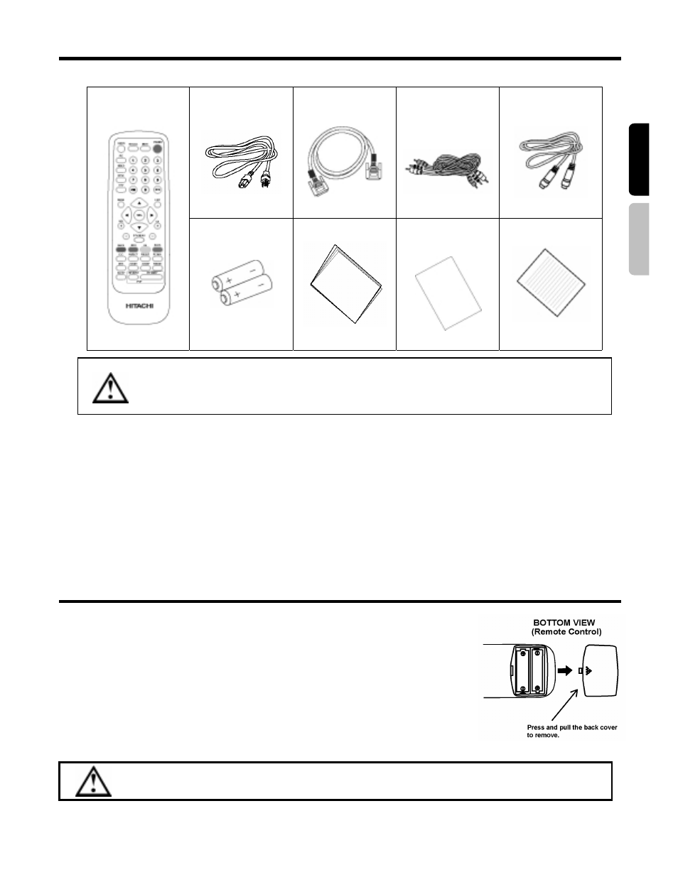 Accessories | Hitachi 42HDF52 User Manual | Page 8 / 50