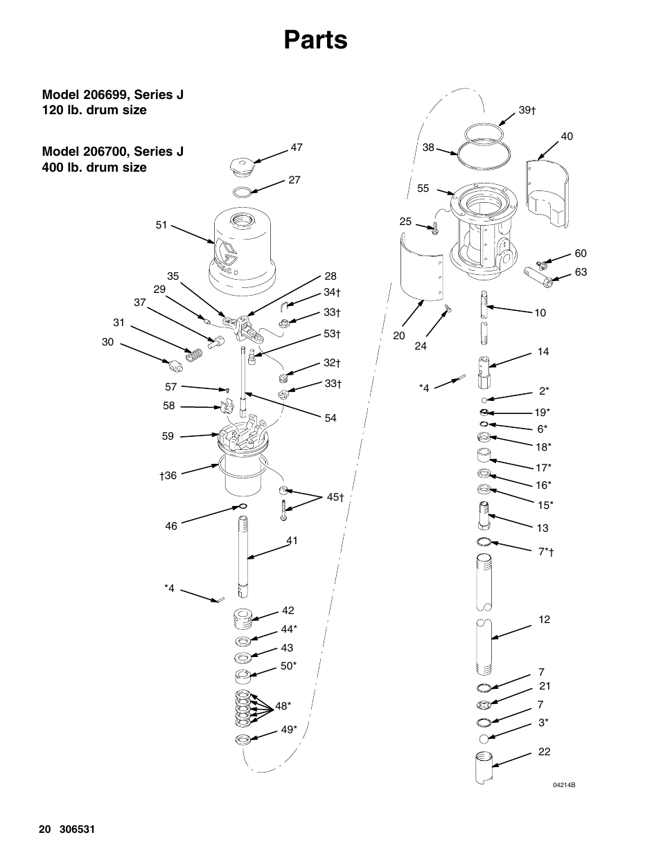 Parts | Hitachi SERIES J User Manual | Page 20 / 24