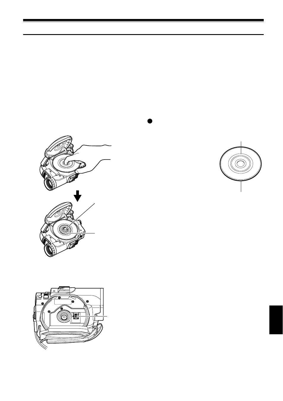 Inserting and removing disc, Inserting disc, Identifying recording sides of disc | Hitachi DZ-MV780A User Manual | Page 45 / 190