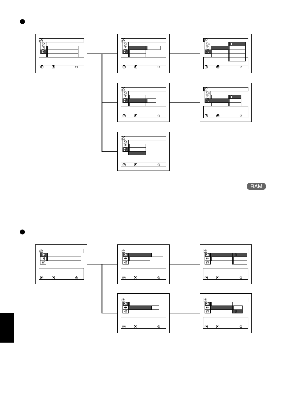 Initial setup, Flow of quick menu when recording photo (disc), Record functions setup | English, P. 94), P. 96) | Hitachi DZ-MV780A User Manual | Page 66 / 190