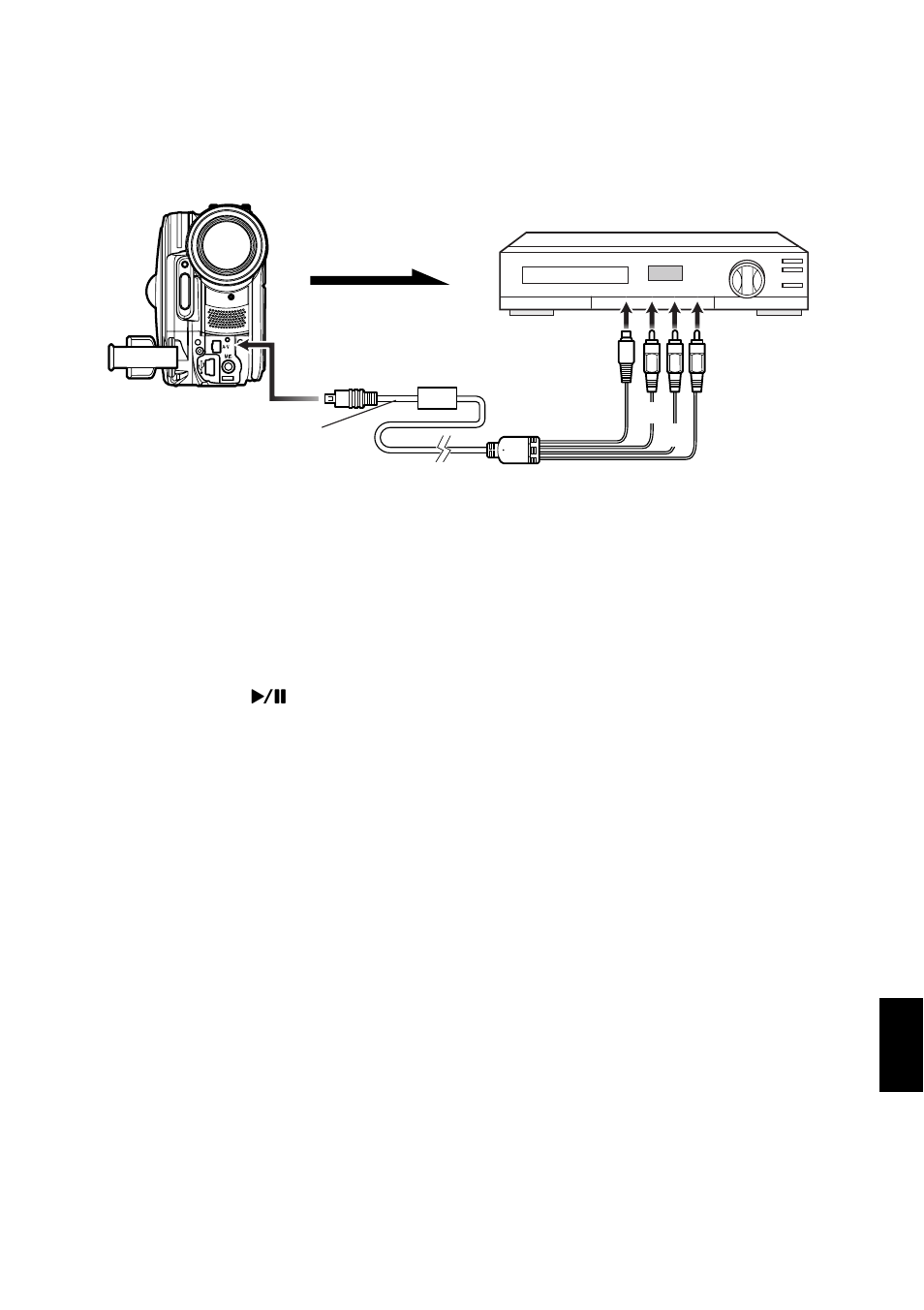 Recording (dubbing) images on other video devices | Hitachi DZ-MV780A User Manual | Page 83 / 190