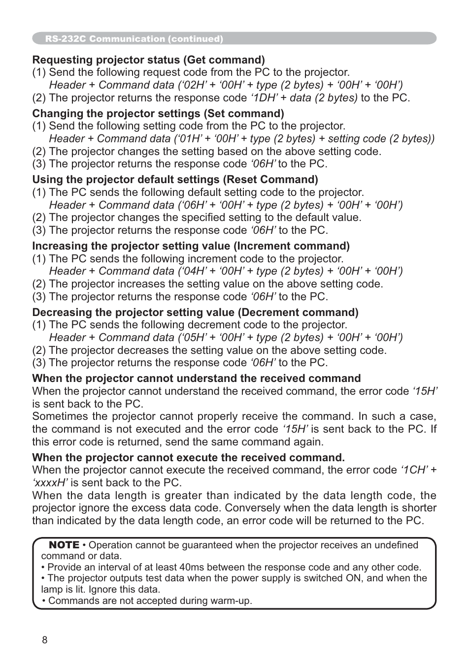 Hitachi CP-X205 User Manual | Page 117 / 127