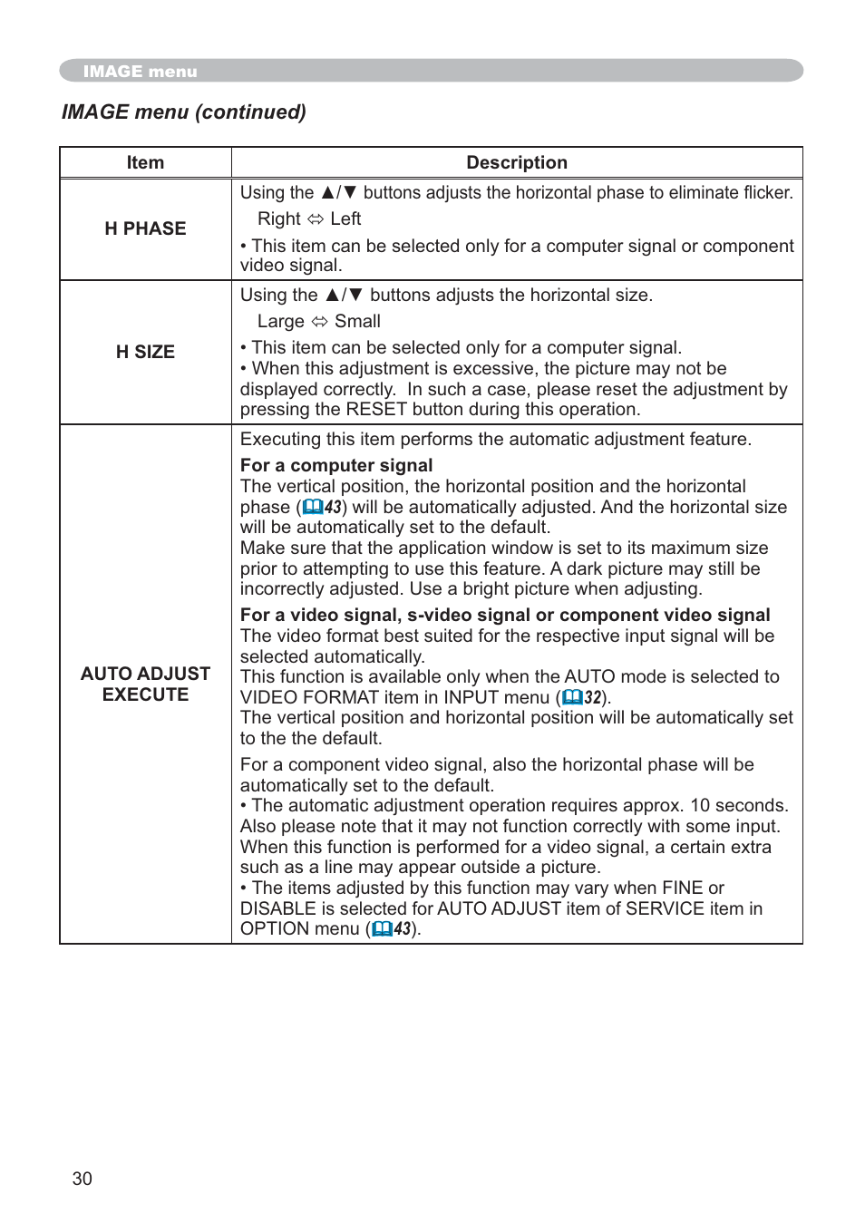 Hitachi CP-X205 User Manual | Page 39 / 127