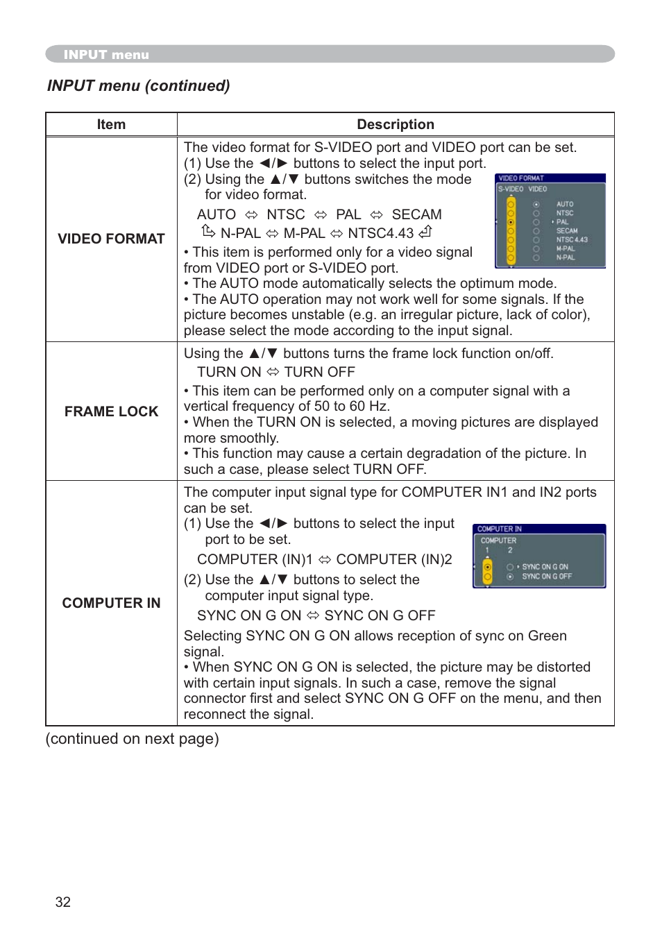 Hitachi CP-X205 User Manual | Page 41 / 127