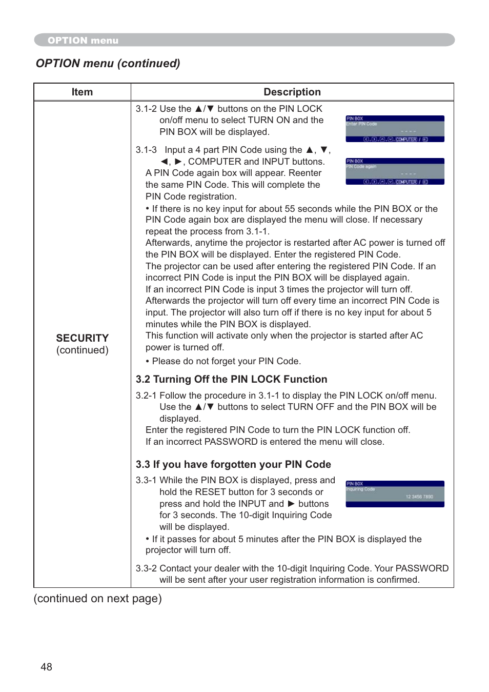 Hitachi CP-X205 User Manual | Page 57 / 127