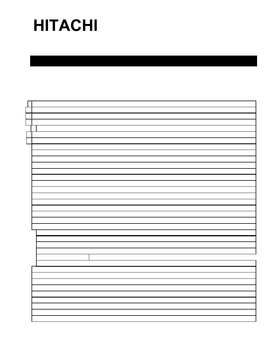 Hitachi GX Series 43GX01B User Manual | 55 pages