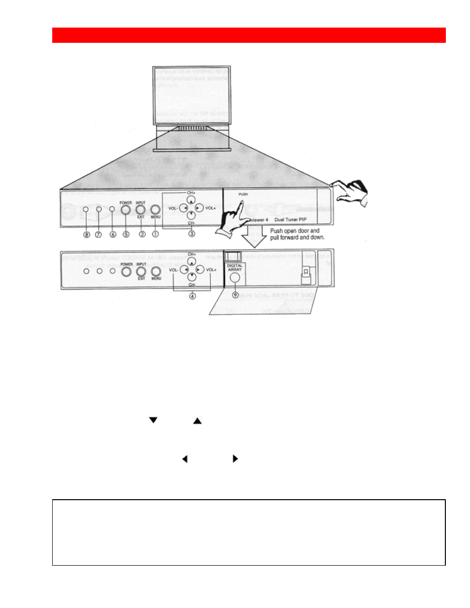 Front panel controls | Hitachi GX Series 43GX01B User Manual | Page 10 / 55
