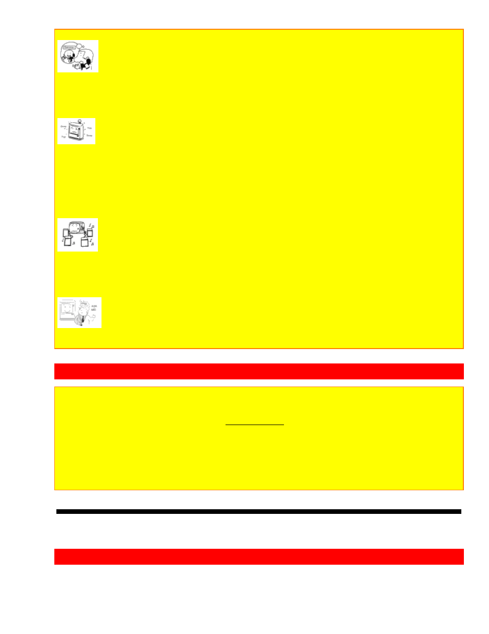 Picture cautions accessories, First time use | Hitachi GX Series 43GX01B User Manual | Page 6 / 55